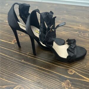 Liliana Satin Heel Stap Stiletto